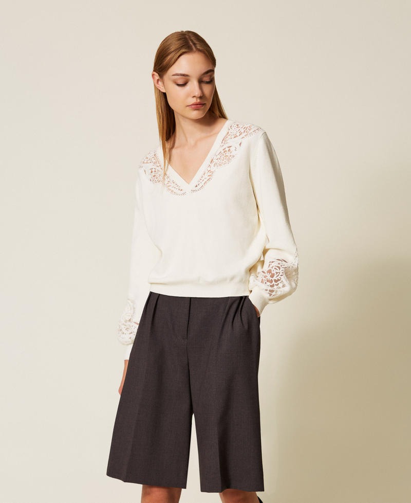 Twin-set Pennypull Noir Et Blanc - Taille S - En Viscose Et Polyamide - Occasion Très Bon état